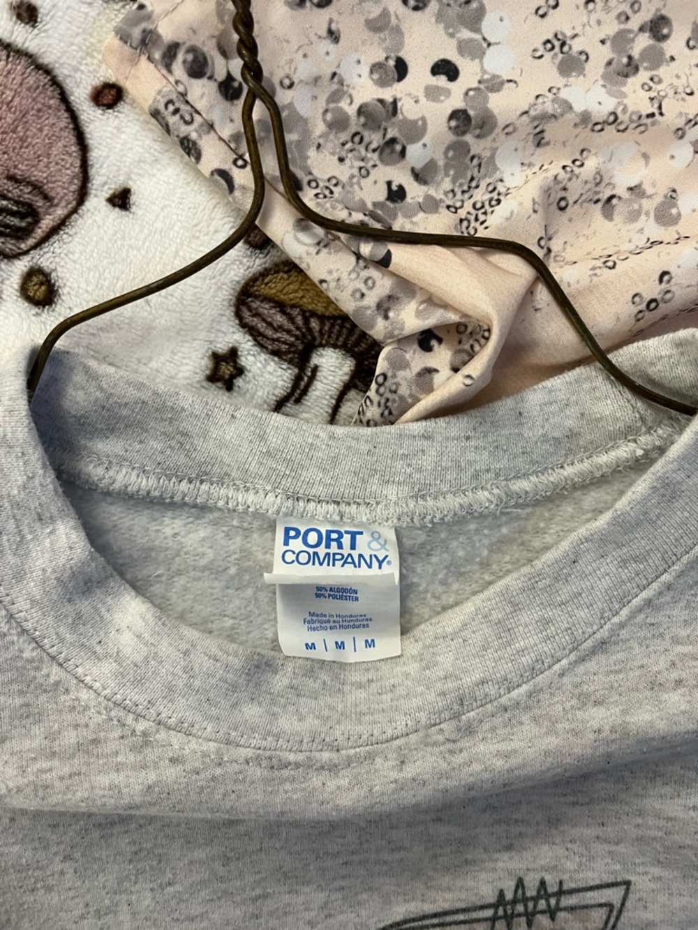 Gray Crewneck Sweatshirt with TN Lightning Graphic - Picture 3 of 3